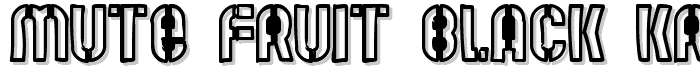 Mute Fruit Black Krash font
